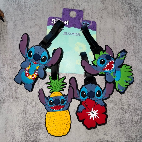 Disney Other - Stitch Suitcase Tags Set of 4